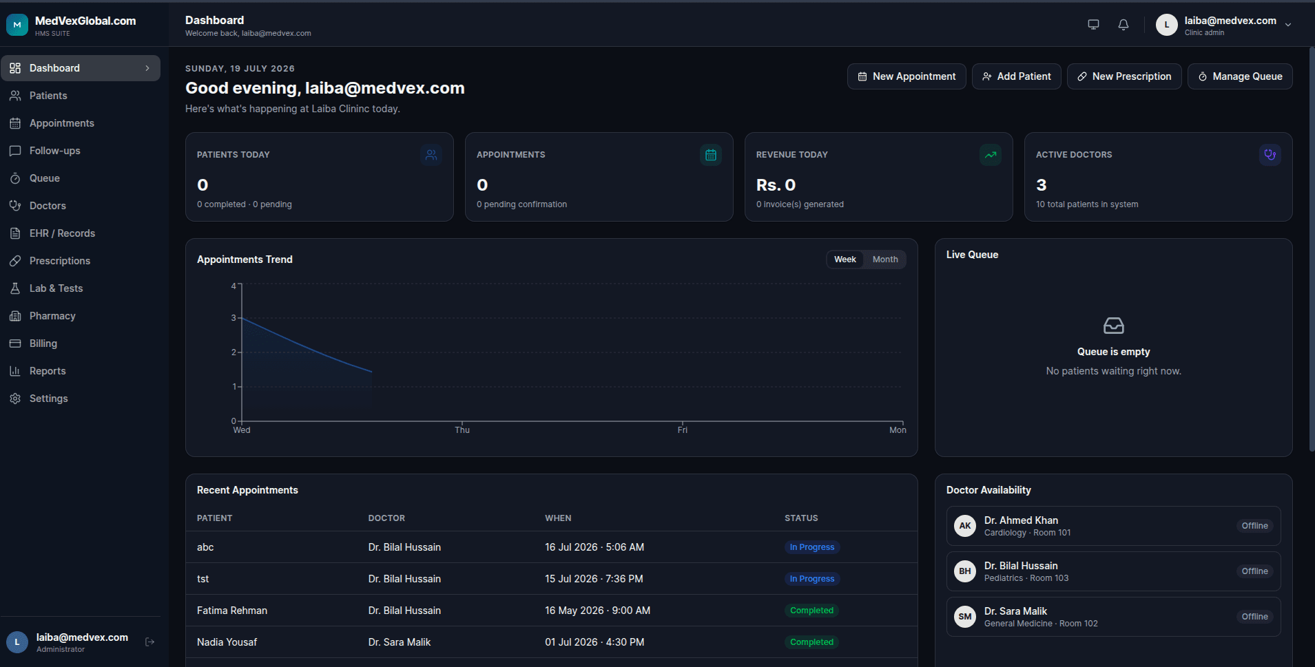 MedVexGlobal.com screenshot