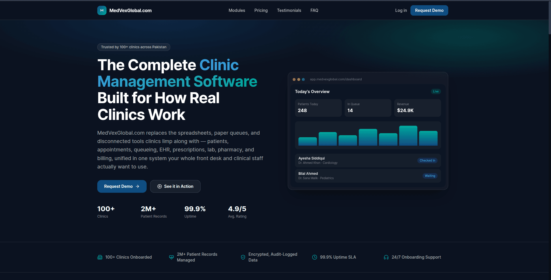Marketing homepage